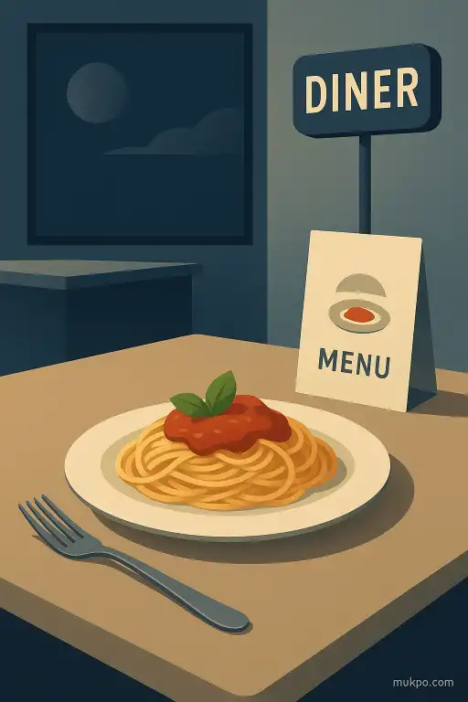 A diner that serves one dish only on nights without moonlight