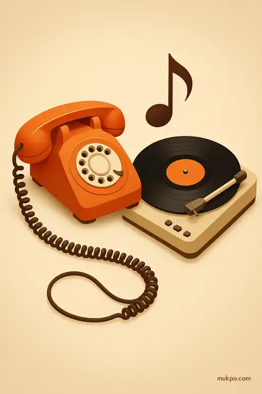 A phone line that delivers hold music recorded during the 1970s
