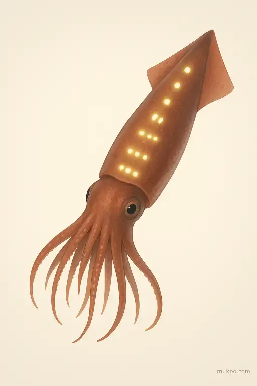 The squid that flashes in Morse code