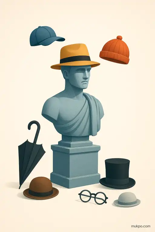 The town statue that mysteriously appears wearing a different hat every morning