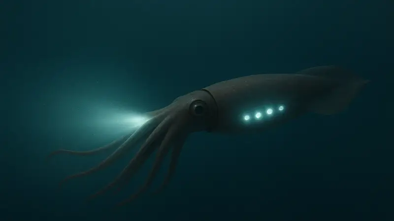 Why deep-sea squid flash lopsided bioluminescence to disappear from predators