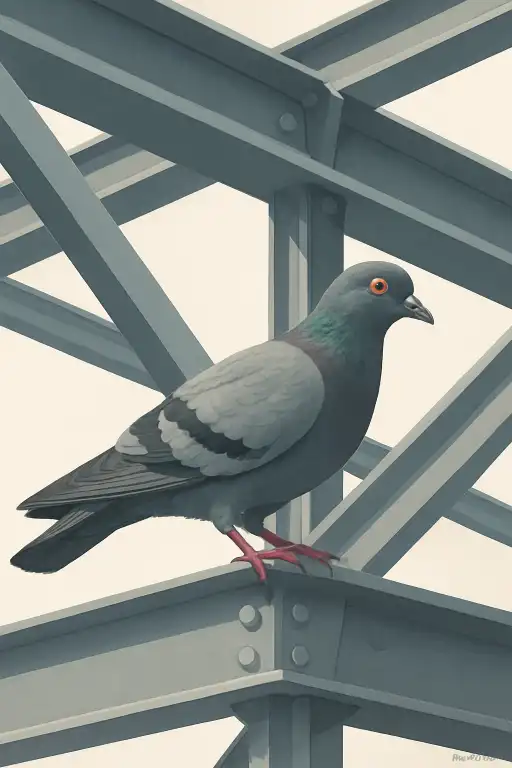 How pigeons navigate through urban steel and glass