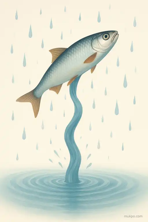 How waterspouts lift fish into sudden rains