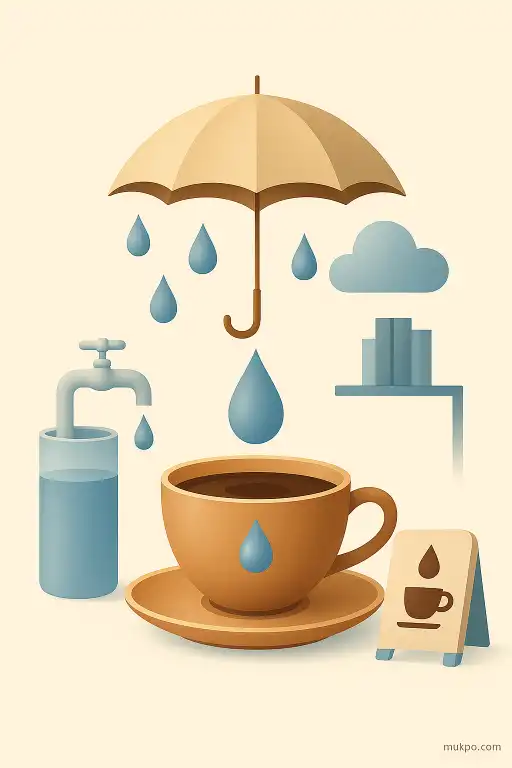 The café that only brews coffee with rainwater