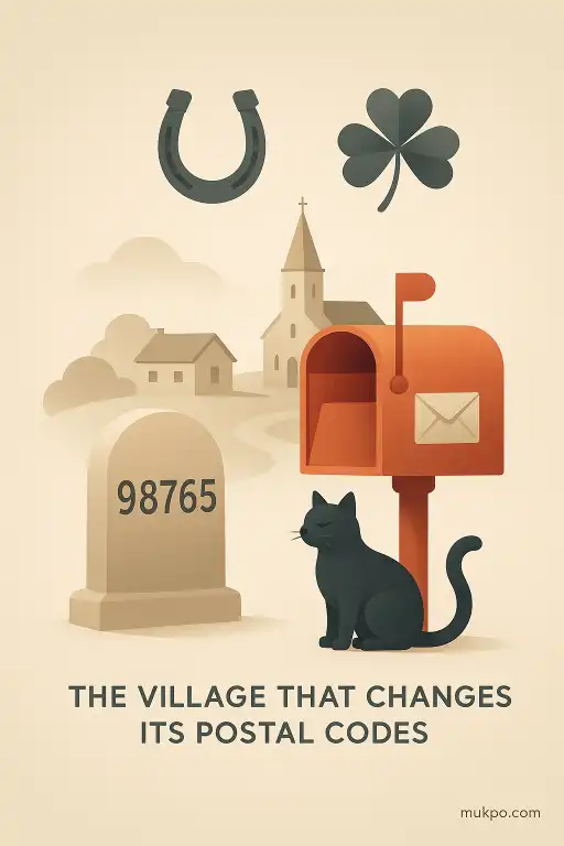 The village that changes its postal codes as a superstition