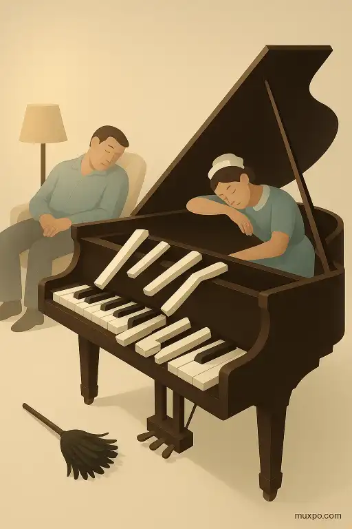 The piano whose ivory keys rearranged themselves while caretakers slept