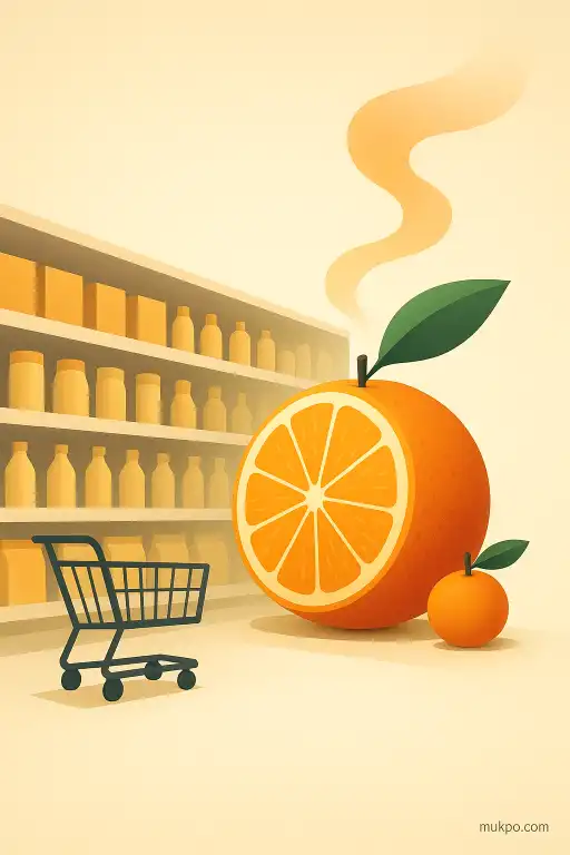 A supermarket aisle that keeps smelling like citrus, year after year