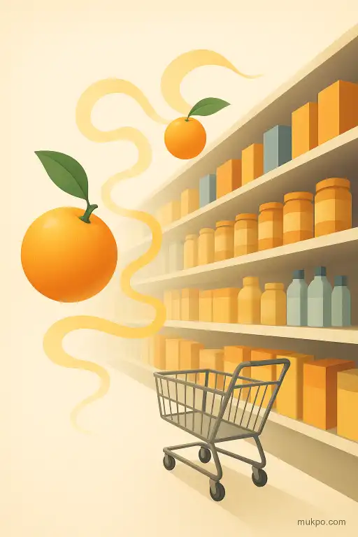 A supermarket aisle that keeps smelling like citrus, year after year