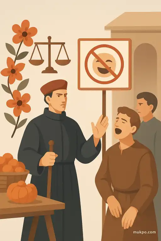 How a Florentine guild in the 14th century outlawed laughter on market days