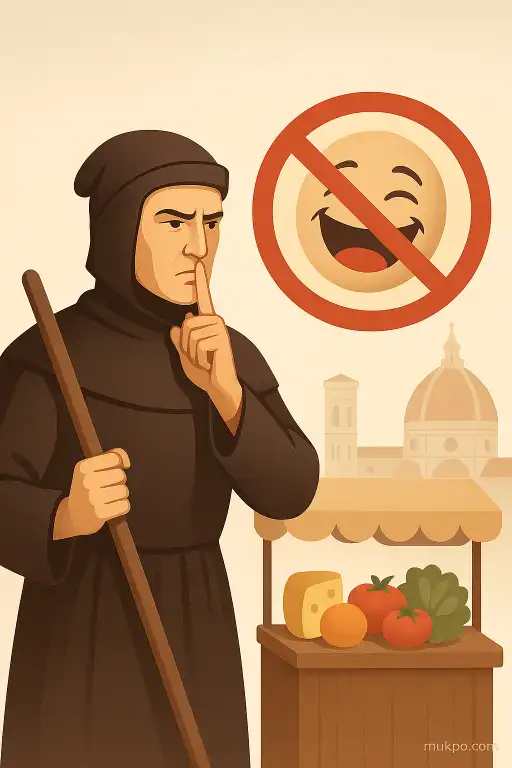 How a Florentine guild in the 14th century outlawed laughter on market days