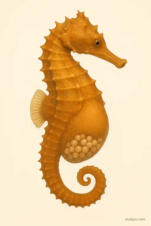 How male seahorses carry and birth dozens of babies