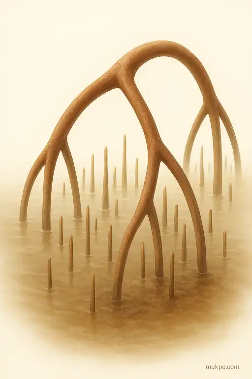 How mangrove roots breathe in muddy water