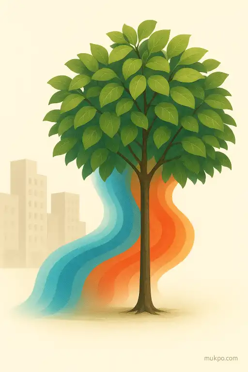 How urban trees change city temperatures with leaf chemistry