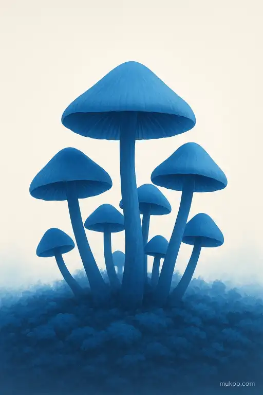 The fungus that carpets rainforest floors in blue light