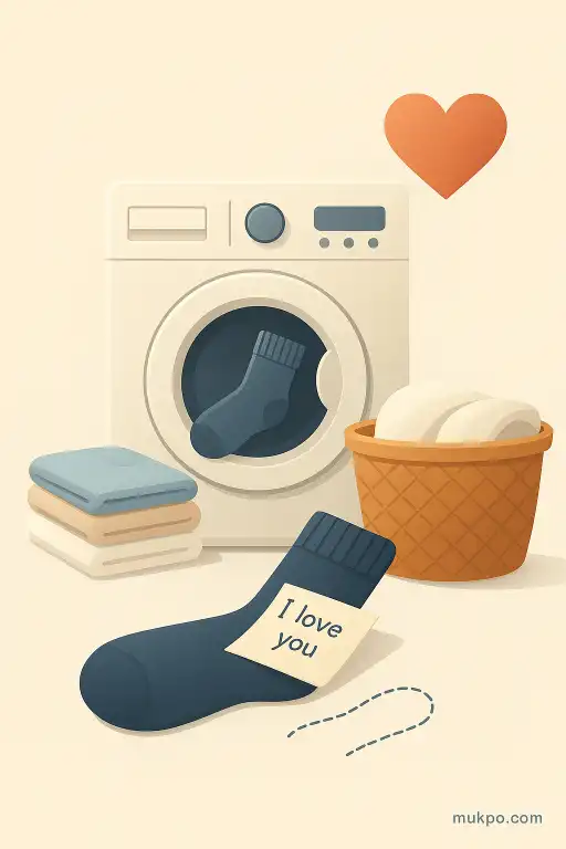 The laundromat known for returning socks with secret notes stitched inside
