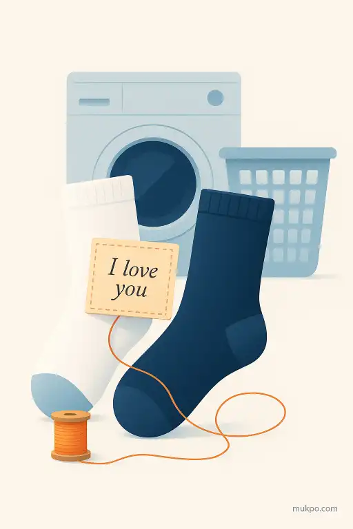 The laundromat known for returning socks with secret notes stitched inside