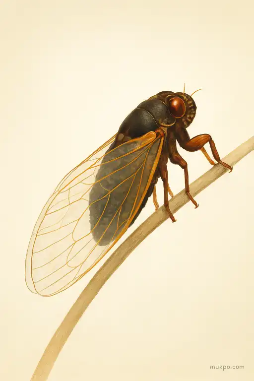 Why some cicadas emerge with transparent wings after drought